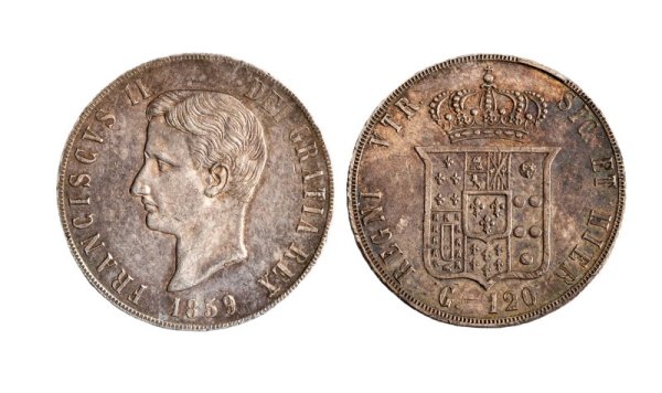 FRANCESCO II - NAPOLI - FRANCESCO II (1859) - 120 grana 1859