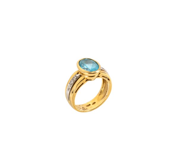 Anello - Anello in oro bicolore 18kt