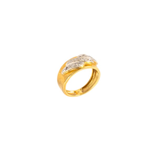 Anello - Anello in oro bicolore 18kt
