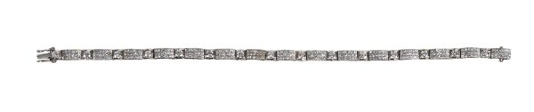 BRACCIALE - Bracciale in oro bianco 18kt e diamanti
