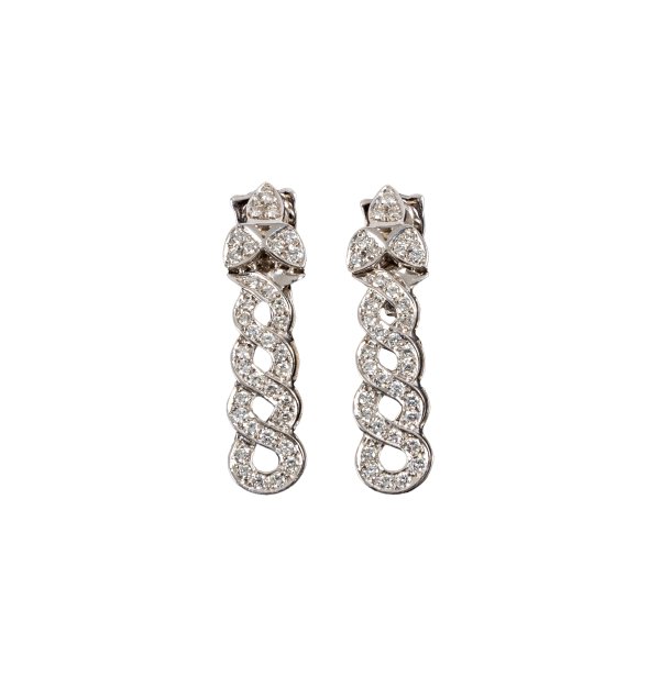 ORECCHINI - Orecchini in oro bianco 18kt e diamanti