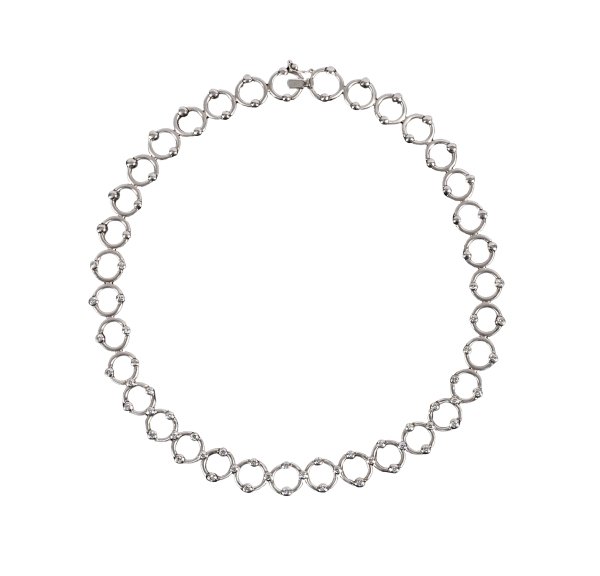 COLLANA - Collana in oro bianco 18kt e diamanti