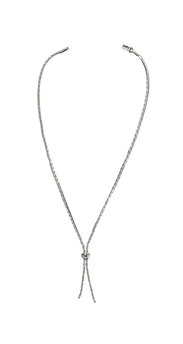 COLLANA - Collier in oro bianco 18kt e diamanti