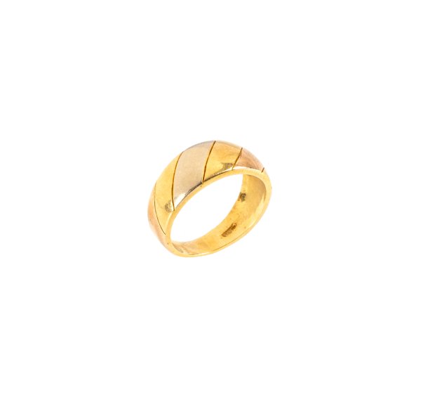 Anello - Anello in oro tricolore 18kt