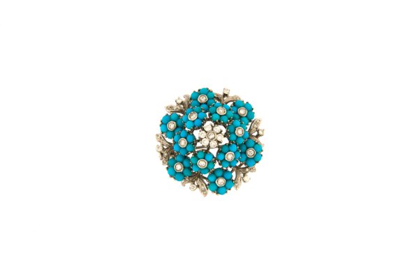 spilla - Spilla in oro bianco 18kt