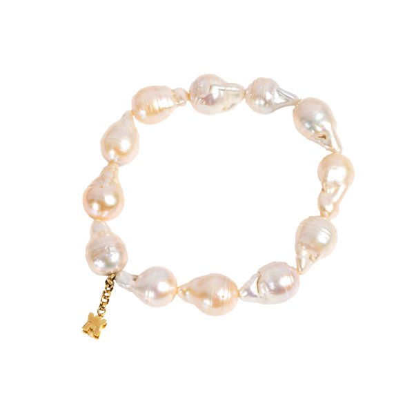 BRACCIALE - Bracciale in oro 18kt e perle di fiume