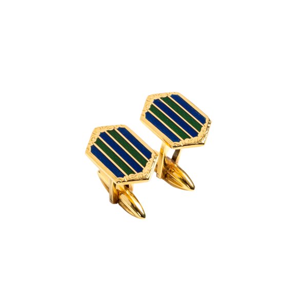 GEMELLI - Gemelli in oro giallo 18kt Regimental