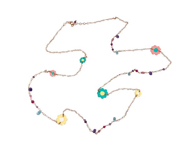 COLLANA - Collana in argento dorato