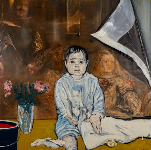RONSSE MATTHIEU - Baby/Sid and meninas on canvas (series blended picture)