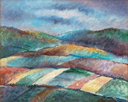 OMICCIOLI GIOVANNI - Cielo e colline di sera - San Marino