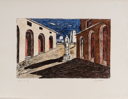 GIORGIO DE CHIRICO - Solitudine dell'uomo politico
