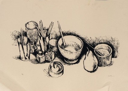 RENATO GUTTUSO - Natura morta