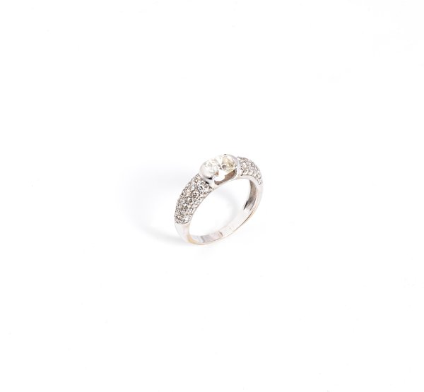 Anello in oro bianco 18kt