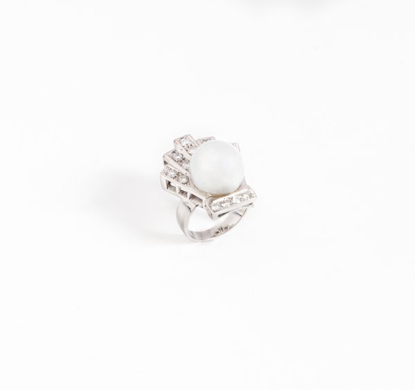 Anello in oro bianco 18kt
