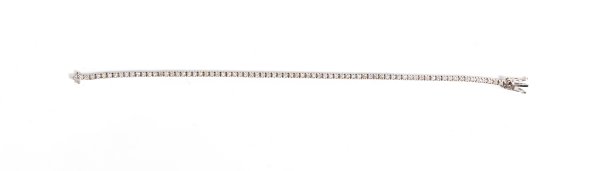 Bracciale tennis in oro bianco 18kt