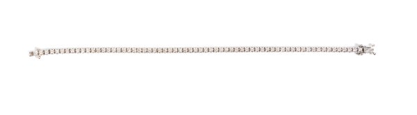 Bracciale tennis in oro bianco 18kt
