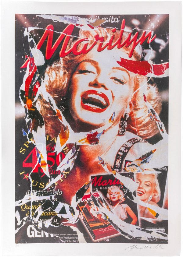 MIMMO ROTELLA - Omaggio a Marilyn