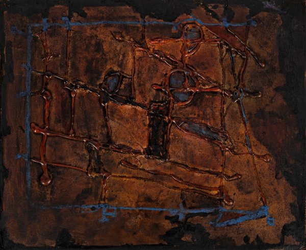 EDGARDO MANNUCCI - Rilievo polimaterico