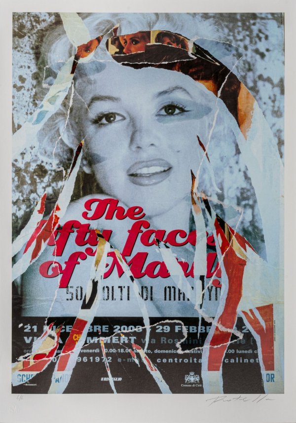 MIMMO ROTELLA - Omaggio a Marilyn