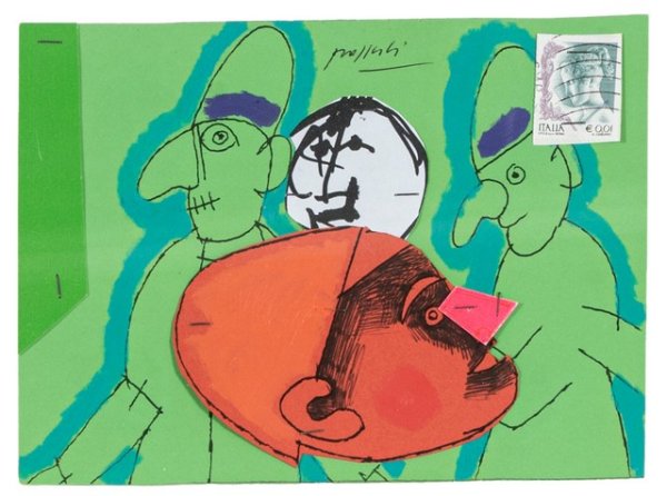 CONCETTO POZZATI - Senza titolo (Il pittore è il burattinaio)