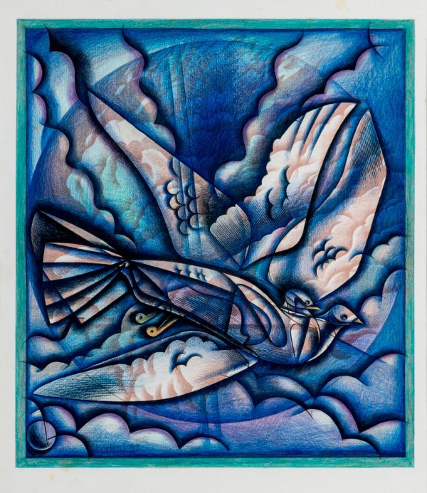 FLORIANO BODINI - Volo di colombe