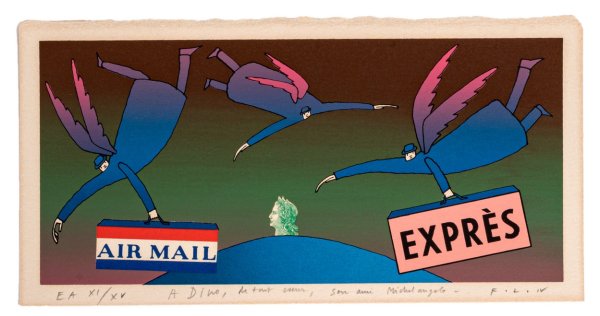 JEAN-MICHEL FOLON - Air mail exprès
