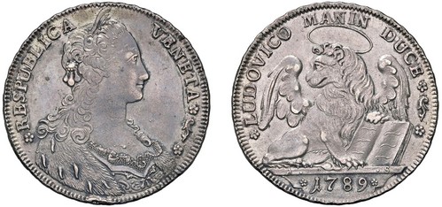 VENEZIA - LUDOVICO MANIN (1789-1797) - Tallero per il Levante 1789.