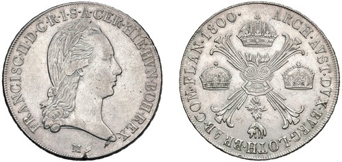 FRANCESCO II D'ASBURGO-LORENA, Restaurazione asburgica degli Austro-Russi (1799-1800) - Crocione 1800, Milano.