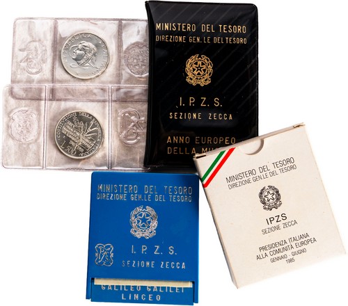REPUBBLICA ITALIANA (1946-) - Lotto di 5 emissioni celebrative da 500 lire.