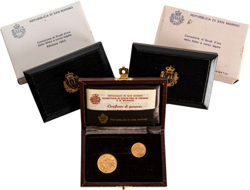 SAN MARINO - Nuova monetazione (1972-) - Lotto di tre Dittici da 1 e 2 scudi (1983, 1984, 1985).