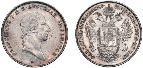 FRANCESCO I D'ASBURGO-LORENA (1815-1835) - Scudo nuovo 1829, Milano.