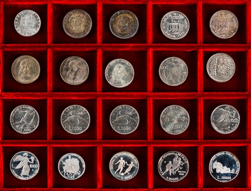 SAN MARINO, Nuova monetazione (1972-) - Lotto 20 monete in argento.