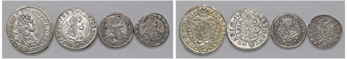 AUSTRIA E UNGHERIA - LEOPOLDO I (1657-1705) - Lotto di 4 monete.