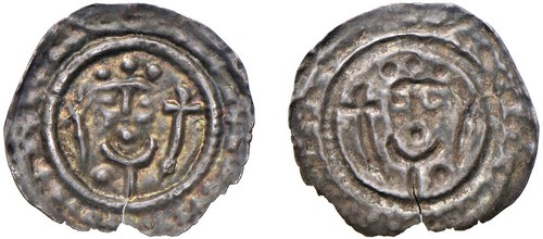 GERMANIA - Abbazia di Kempten, a nome di Enrico II o III (1197-1224) - Bratteato, 1230 circa.