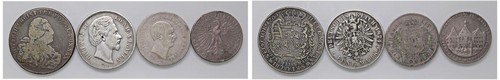 GERMANIA - VARI STATI (XVIII-XIX sec.) - Lotto di 4 monete di grande modulo.