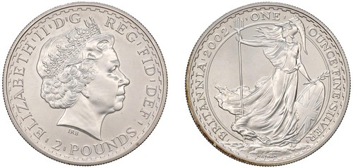 GRAN BRETAGNA - ELISABETTA II (1952-2022) - 2 Pounds 2002.