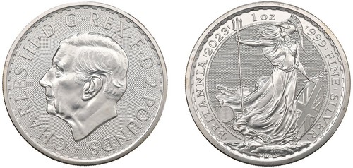 GRAN BRETAGNA - CARLO III (2022-) - 2 Pounds 2023, Britannia.