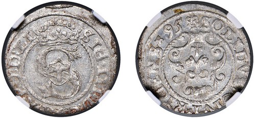POLONIA - SIGISMONDO III VASA (1587-1632) - Schilling 1595, LI, Riga.
