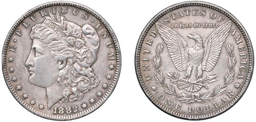 STATI UNITI D'AMERICA - Dollaro Morgan 1882, SSZ.