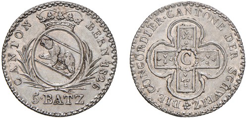 SVIZZERA - BERNA - 5 Batzen 1826.