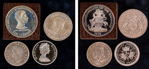 VARI STATI - COMMONWEALTH - Lotto di 4 monete.