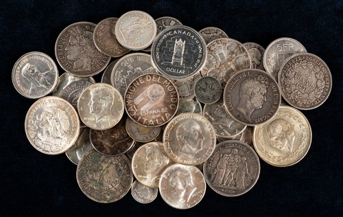 VARI STATI - Lotto 50 monete in argento.