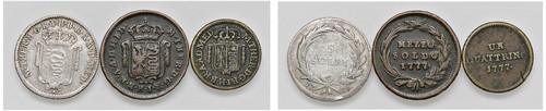 MARIA TERESA D'ASBURGO, Nuova monetazione (1778-1780) - Lotto di 3 monete.