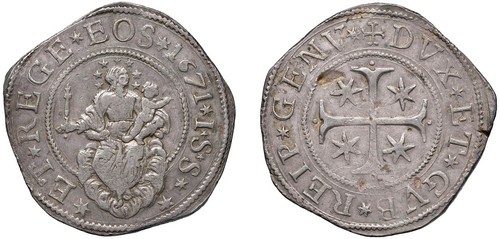 GENOVA - DOGI BIENNALI (III Fase, 1637-1797) - Scudo 1671, AB.