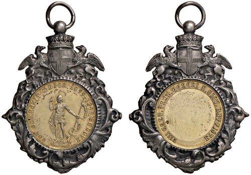 GENOVA - Elegante medaglia di emissione privata per la celebrazione dell'ottavo centenario della traslazione delle ceneri di San Giovanni battista.