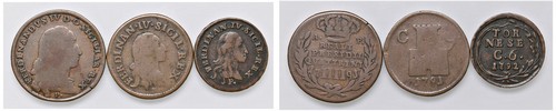 NAPOLI - FERDINANDO IV, Re di Napoli e Reali presidi toscani (1759-1816) - Lotto di 3 monete.