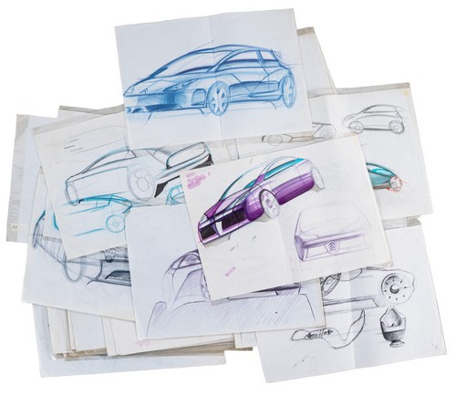 26 Schizzi professionali di carrozzeria d'auto