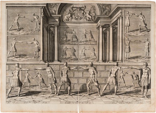 Egbert Van Panderen (Haarlem, 1590 - Anversa, 1637) - 10 Tavole da "Academie de l'Espée"