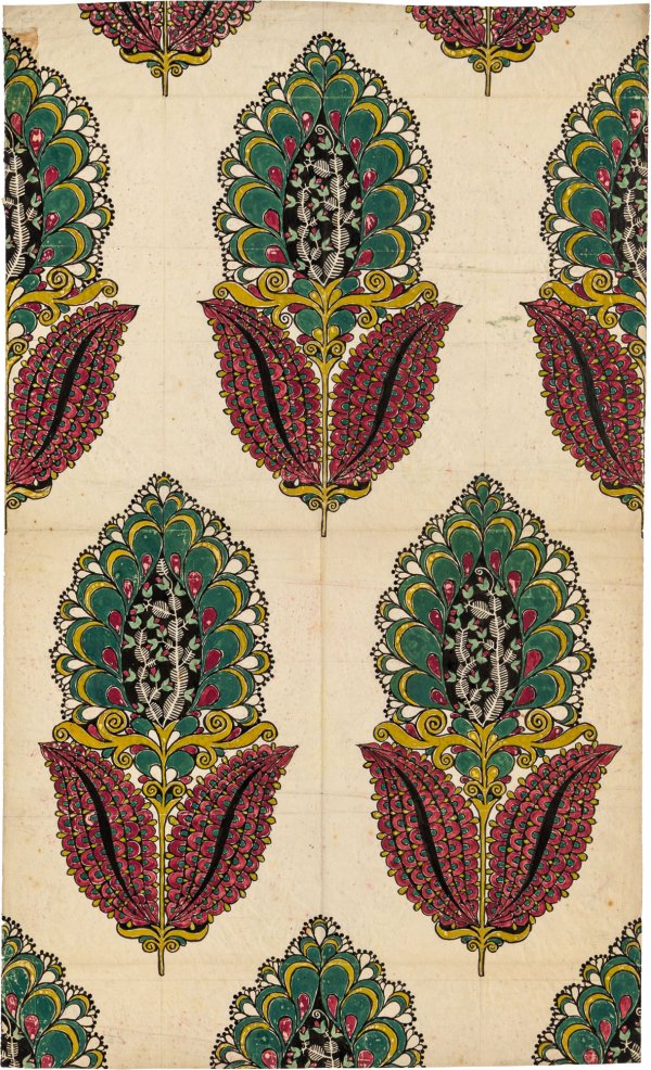 UGO ZOVETTI - Studio di pattern decorativo a grandi calici