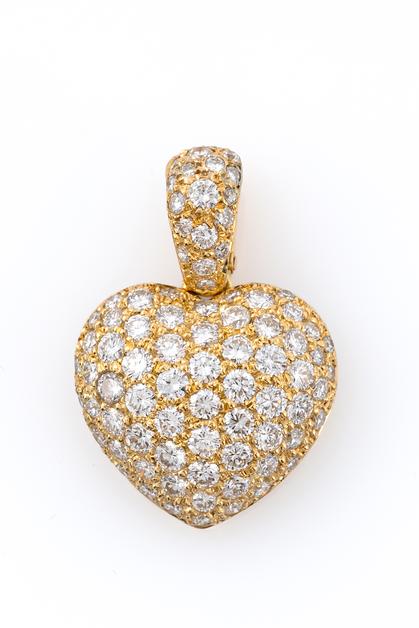 Pendente a forma di Cuore con Diamanti